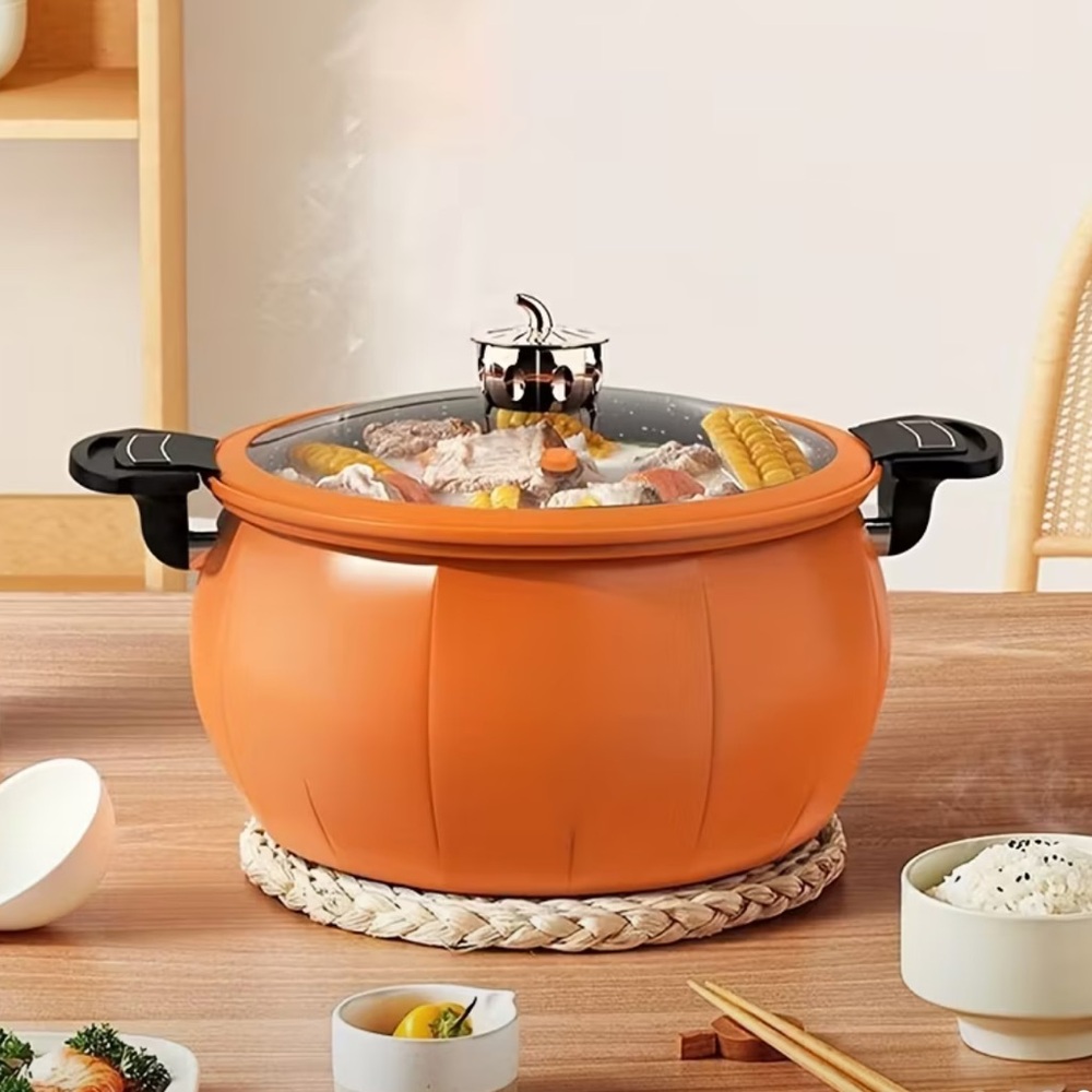 Pumpkin Orange Cooking Pot with Lid NWT